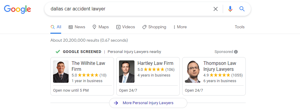 Local Services Ads Example